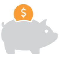 Lemon Tree Hair Salons piggy bank icon.