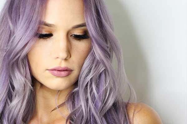 Choosing a purple hair color can compliment cooler complexions.
